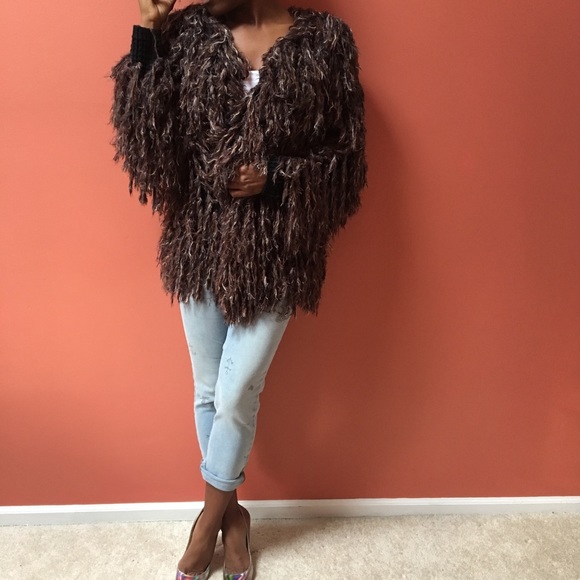 Free People Sweaters - Free people faithful shaggy cardigan